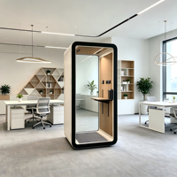 Cabine de réunion insonorisée pour bureau, espace de travail privé mobile pour immeubles de bureaux