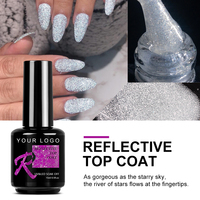 Échantillons Gratuits de Top Coat Réfléchissant pour Ongles en Gros pour Gel UV Disco