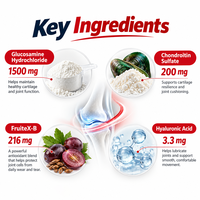 Comprimés de Glucosamine et Chondroïtine OEM pour le Soin Quotidien des Articulations, Nutrition pour la Mobilité, Complément Alimentaire, Fabricant et Grossiste en Marque Blanche