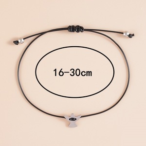 Ange gardien Wish Bracelet Ange gardien Charm Lucky Black String Bracelets Ange Bijoux pour Femmes Hommes Cadeaux d'amitié - Product Image 3