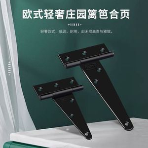 Bisagras de puerta en forma de T nuevas y reforzadas, bisagras para cajas de madera en espiga, bisagras móviles para hojas, bisagras para portones, bisagras de uso general de alta resistencia - Product Image 2