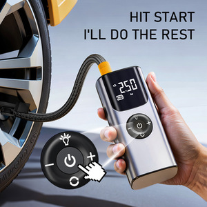 เครื่องสูบลมยางรถยนต์ไร้สาย 12V <span class=keywords><strong>DC</strong></span> แบบพกพา สำหรับยางรถยนต์และลูกโป่ง - Product Image 3