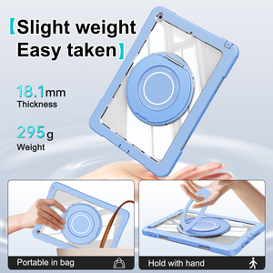 Funda de tableta esmerilada de cristal resistente para iPad 10,2 9th Gen <span class=keywords><strong>2021</strong></span> 2020 2019 A2603 A2604 soporte giratorio Protector de pantalla esmerilada - Product Image 6