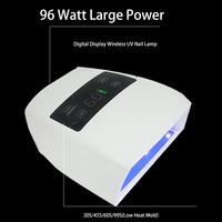Pro sans fil Led/uv lampe à ongles 32 pièces lumière puces séchage rapide Uv Led système de durcissement sèche 96w capteur infrarouge UV lampe à ongles