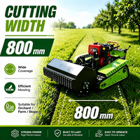 Venta Directa de Fábrica: Robot Cortacésped Autopropulsado con Control Remoto, Motor a Gasolina/Diésel, Herramientas de Jardín de 800/1000/1200mm