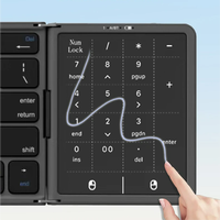 Kablosuz Katlanabilir Dokunmatik Klavye Hafif Taşınabilir Mini Tuş Takımı iPad'ler Telefonlar Tablet Klavyesi için