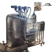 Máquina de separación de vacío de pulmón de pollo 2024/pistola de succión de pulmón de vacío de aves de corral/equipo automático de matanza de pollos