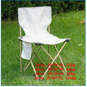 Chaise pliante d'extérieur avec poche latérale, idéale pour le jardin, le camping, la plage, forme rectangulaire, design pliable - Product Image 4