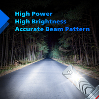 Ampoule de Phare LED AURORA Brevetée 100W 6500K Super Lumineuse H4 H7 H11, Phare Avant LED Universel pour Voiture
