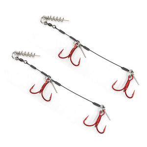 Chine en gros pêche AU BROCHET 1*7 acier inoxydable plates-formes peu profonde d'eau doux alose plate-forme spikes stinger - Product Image 3