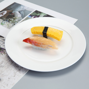 Piring Nasi Bulat Porselen WEIYE, Piring Makan Putih, Piring Prasmanan Keramik Bulat untuk Hotel, Piring Oven Porselen Putih - Product Image 1