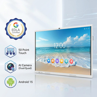 Écran tactile multipoint LCD de 55/65/75/86/98/110 pouces, tableau blanc interactif numérique intelligent pour salle de réunion