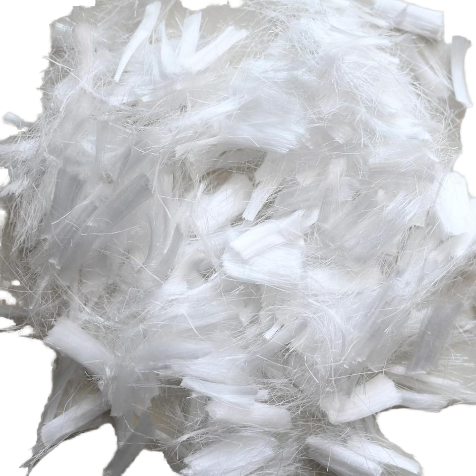 19mm White Polypropylene Fiber Reinforcement Concrete Cement Mortar Mix High Performance Concrete Admixtures