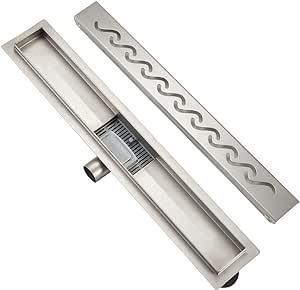 Desagüe de Ducha de Alta Calidad Antiolor, Desagüe de Ducha para Balcón y Baño, Desagüe de Ducha Lineal Invisible de Acero Inoxidable - Product Image 2