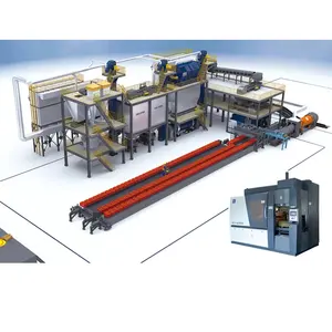 주조 주조 주조 생산 주철 조리기구 만드는 기계 수지 모래 생산 라인 쉘 성형 기계 주조