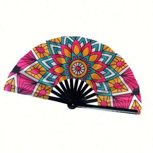 <b>Large</b> Folding Bamboo Hand Rave <b>Fan</b> Elegant Bamboo Crafts Product - Product Image 6