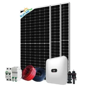 关于电网太阳能系统3KW家用太阳能产品1kw 2kw太阳能电池板系统