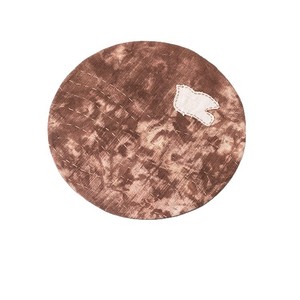 Alfombrilla Redonda de Algodón Teñida a Mano, Estilo Retro Tie Dye, Aislante del Calor, con Diseño de Golondrina, Accesorio para la Ceremonia del Té - Product Image 5