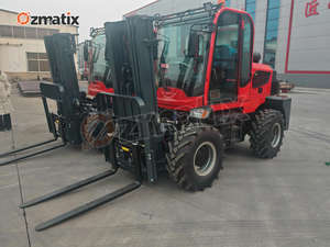 Chariot élévateur tout-terrain chinois OMT à direction arrière 4x4, <span class=keywords><strong>3</strong></span> tonnes, 5 tonnes, diesel, avec moteur EPA - Product Image 3