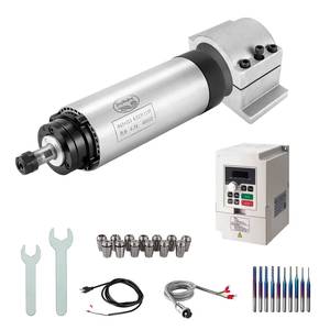 Moteur de broche CNC refroidi par air personnalisable Zhong Hua Jiang 65mm ER11 1.5KW 110V/220V avec kit VFD pour machine de gravure - Product Image 1
