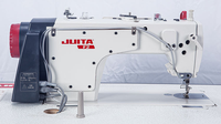 Máquina de coser industrial de cama plana de alta velocidad JT-F2-D1, de una aguja, computarizada, con motor y cortahilos automático.