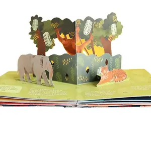 story pop up book for kids educational 3D custom pop up book printing pop up book