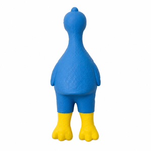 Jouet interactif pour chien en <span class=keywords><strong>latex</strong></span> naturel, en forme de <span class=keywords><strong>dodo</strong></span> bleu à col long, qui couine, amusant pour chiot, à mâcher et à jouer, vente en gros, OEM - Product Image 5