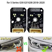 Modules DRL jaunes pour Série 5 G30 M5 F90 520i 530i 540i G32 F90 GT 2017 2018 2019, phares LED adaptatifs, œil d'ange rouge