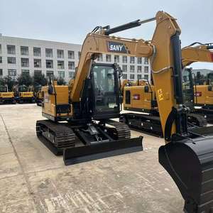 รถขุดขนาดเล็ก Sany Sy70c ผลิตในจีน น้ำหนัก 7 ตัน พร้อมเครื่องยนต์ เกียร์ ปั๊ม PLC ความจุบุ้งกี๋ 0.3 ลบ.ม. กำลัง 36 กิโลวัตต์ คุณภาพสูงสำหรับงานก่อสร้าง - Product Image 2