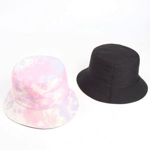 Factory Wholesale Custom Reversible Tie-Dyed 100% Cotton Bucket Hat for <b>Ski</b> Party Fishing Casual Cycling Daily Use Four Seasons - Product Image 5