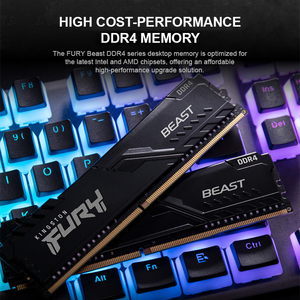 Venta al por Mayor de Fábrica, Memoria RAM FURY DDR4 Fruy Beast 3200/8G C16 16G C16 - Product Image 2
