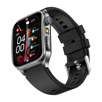 Reloj Inteligente Deportivo E810 con Monitor de Presión Arterial, ECG, Pantalla Cuadrada, Llamadas, Resistente al Agua IP68, para Hombres y Mujeres