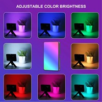 Lampe de beauté portable à 140 LED RGB pleine couleur, alimentée par USB, température de couleur réglable pour la photographie