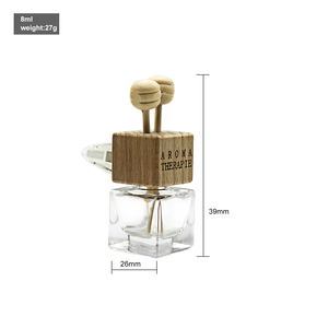 Logotipo personalizado 8ml Mini ambientador de aire de coche de madera botella de <span class=keywords><strong>Clip</strong></span> de ventilación de vehículo con tapón de rosca ambientador de aceite esencial personalizado - Product Image 6
