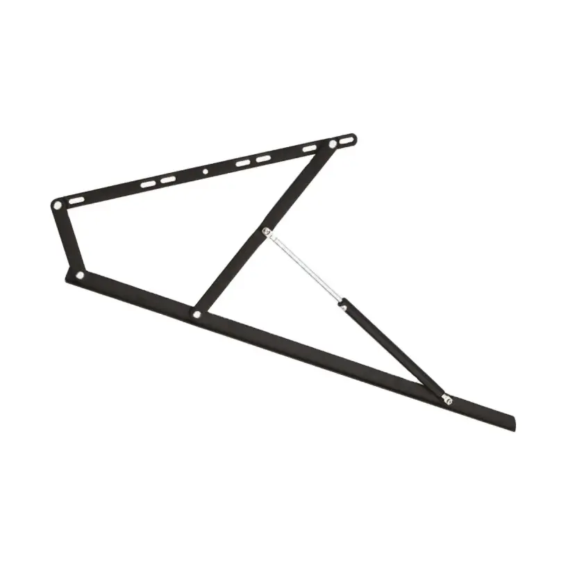 Industrial Iron Bedroom Sofa 40-110KG 1200 MM Paint Cum Bed Bracket Hinge Manual Type Folding Gas Spring Furniture Hinge