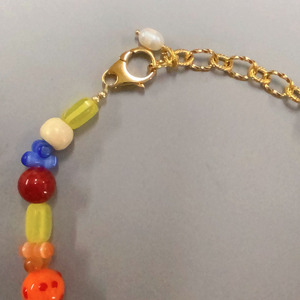 Moda <span class=keywords><strong>Multicolor</strong></span> piedra Natural perla con cuentas collar pulsera pendiente conjunto nueva perla Natural Arco Iris piedra preciosa declaración collar - Product Image 6