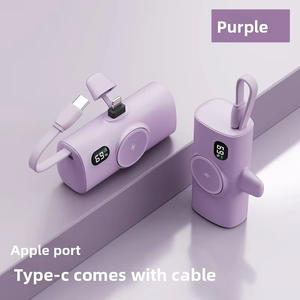 Llavero móvil portátil <span class=keywords><strong>Powerbank</strong></span> reloj cargador Mini cápsula bolsillo banco de energía 5000mAh banco de energía de emergencia para <span class=keywords><strong>Iwatch</strong></span> - Product Image 2