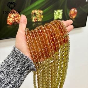 Bocarman Groothandel Traan Rijstkralen-Turkse Kleur Veranderende Ziltanieten Edelsteen In Het Snijden Van Ronde Kralen Met Een Voetbal - Product Image 1