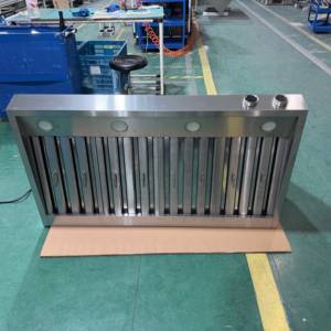 Hotte de cuisine encastrée en acier inoxydable de 48 pouces, 2000 m³/h, avec filtre à déflecteur, conduit de cheminée, 3 vitesses, double moteur, écran tactile numérique - Product Image 2