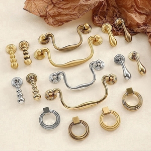 Hot Sale Brushed Gold Chrome <strong>Silver</strong> <strong>Antique</strong> Solid Brass <strong>Drawer</strong> Handles Kitchen Cabinet Pulls and <strong>Knobs</strong> - Product Image 1