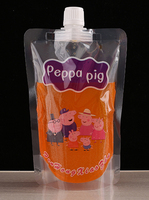 Pochettes d'emballage liquide de qualité alimentaire 100ml 200ml 300ml Pochettes à bec