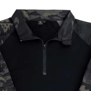 KRYDEX Security Camo Black Mens G4 Tactical Polo T Shirt à manches longues T-Shirt Ranger Green Cotton G4 Combat Shirt - Product Image 5