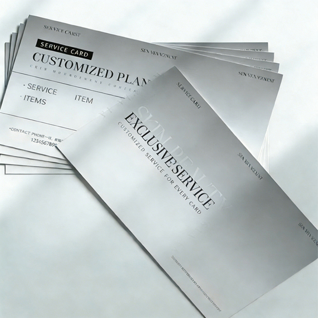 Coated Paper 85x55mm Custom Logo Printing Smudge Proof Fade Resistant Appointment Card for Medical Service