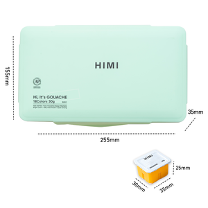 MIYA <span class=keywords><strong>HIMI</strong></span> Art Painting 30g 18 couleurs Set de peinture à la <span class=keywords><strong>gouache</strong></span> avec emballage de 4 couleurs - Product Image 1