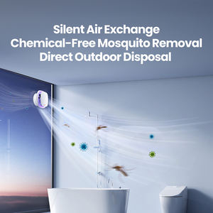 NUEVO Producto Mosquito <span class=keywords><strong>Killer</strong></span> Baño Extractor Ventilador Montado En Vidrio Cocina Hogar Ventilación Extractor - Product Image 5