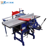 Machine à bois multifonction 10-en-1 avec alimentation par poussée, comprenant scie à table, dégauchisseuse, mortaiseuse, avec moteur 2.2KW, 220V/380V et table coulissante