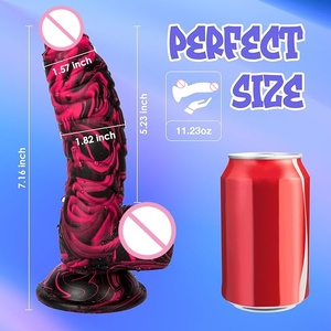 大人向けリアルなディルド、7.16インチのシリコン製厚いモンスターディルド、女性、男性、カップル向けのアナル玩具 - Product Image 2