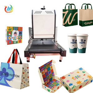 Chi Phí Thấp Duy Nhất Vượt Qua Máy In Phun Kỹ Thuật Số Máy Cho Ly Giấy Sóng Board Nhãn Mực Một Vượt Qua Máy In - Product Image 1