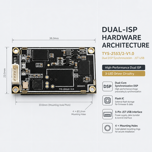 Módulo de Cámara USB de Doble Lente 2MP GC2053 RGB IR con Detección de Vida Real para Reconocimiento Facial y Control de Acceso - Product Image 2
