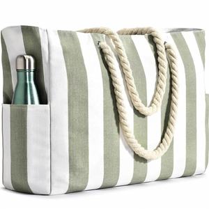 Bolsa de Playa Grande, Moderna, Azul y Blanca, con Dibujos Animados, de Secado Rápido, Absorbente de Agua, de Poliéster, para Viajes, Almacenamiento, para la Piscina - Product Image 3